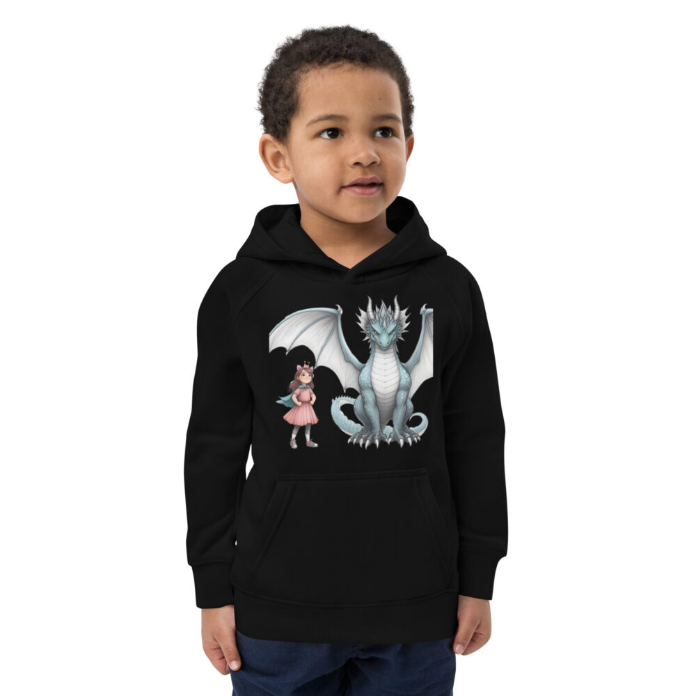 Dječja hoodie "Zmajica" - organski pamuk