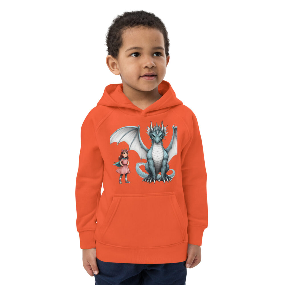 Dječja hoodie "Zmajica" - organski pamuk - Slika 3