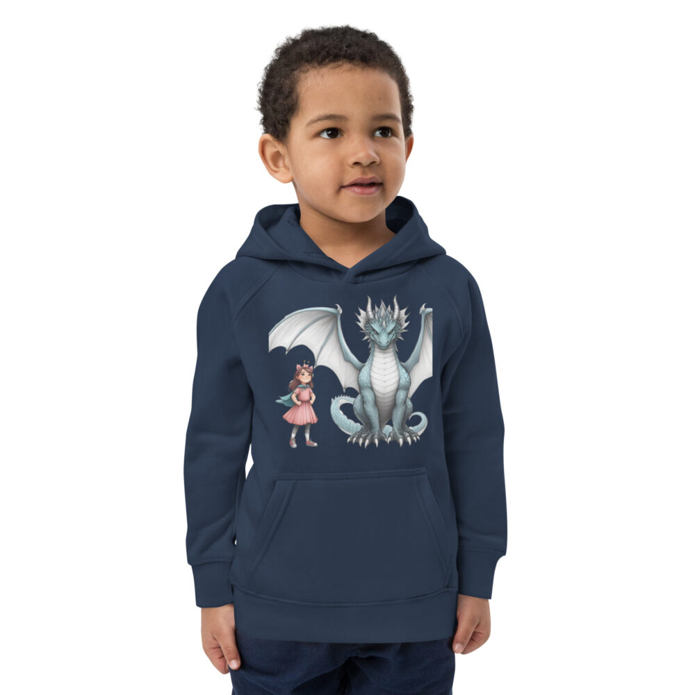 Dječja hoodie "Zmajica" - organski pamuk - Slika 2