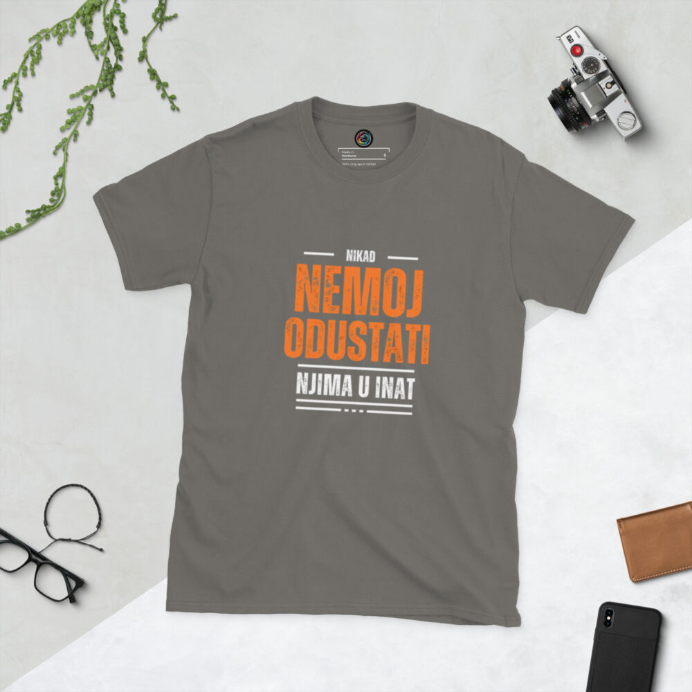 Kratka majica s natpisom "Nikad nemoj odustati" - Slika 8