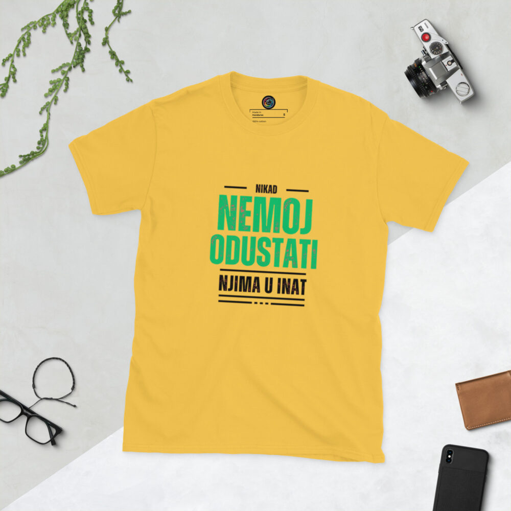 Kratka majica s natpisom "Nikad nemoj odustati" - Slika 16