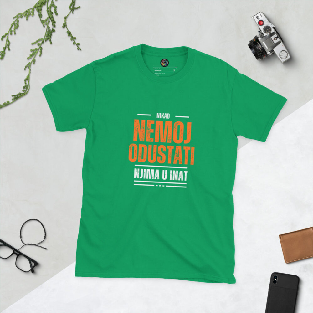 Kratka majica s natpisom "Nikad nemoj odustati" - Slika 9