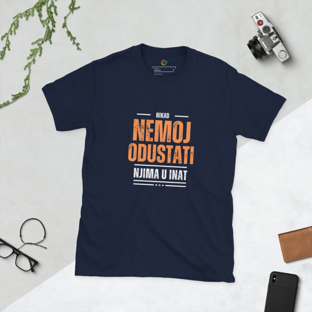 Kratka majica s natpisom "Nikad nemoj odustati" - Slika 2