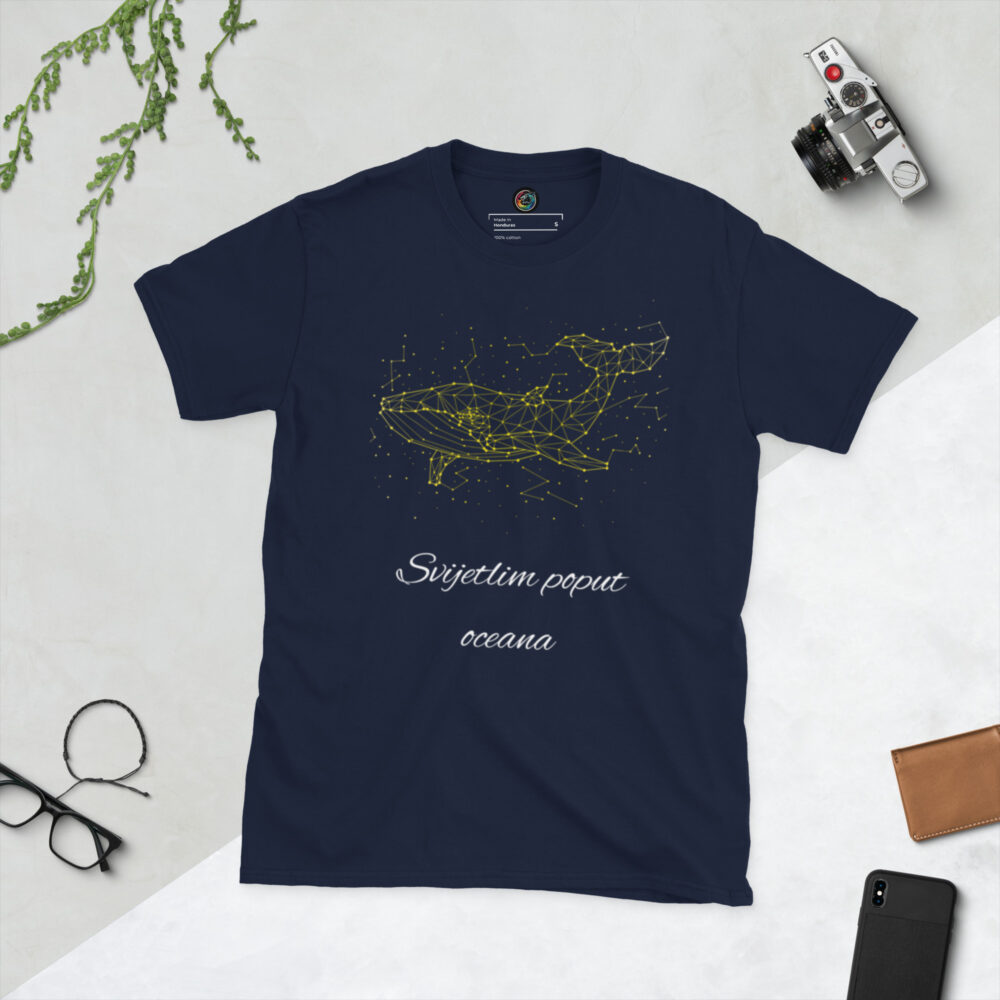 Kratka majica s natpisom "Svijetlim poput oceana" - Slika 2