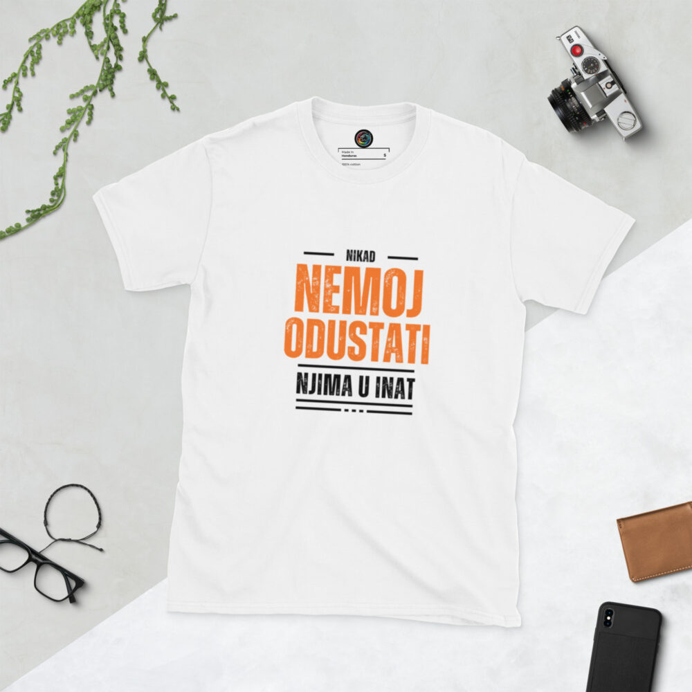Kratka majica s natpisom "Nikad nemoj odustati" - Slika 15
