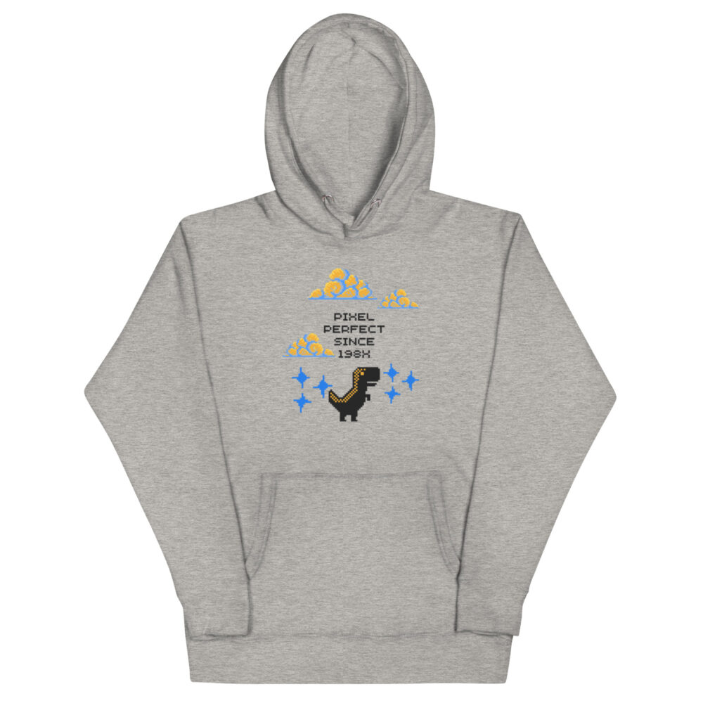 Hoodie s natpisom "Pixel perfect since 198X" - Slika 5