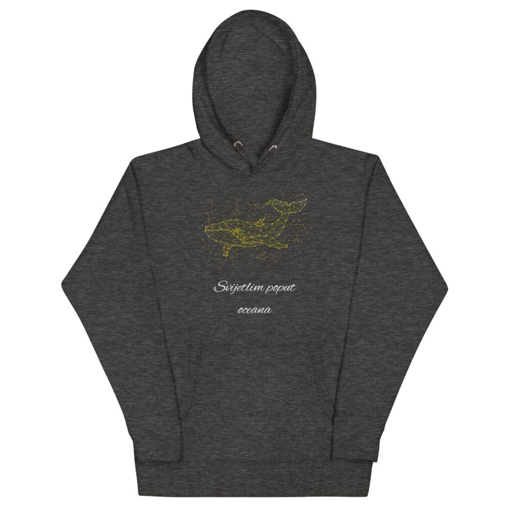 Hoodie s natpisom"Svijetlim poput oceana" - Slika 5