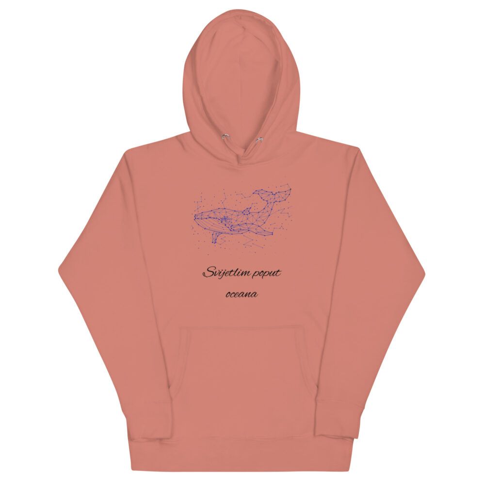Hoodie s natpisom"Svijetlim poput oceana" - Slika 12