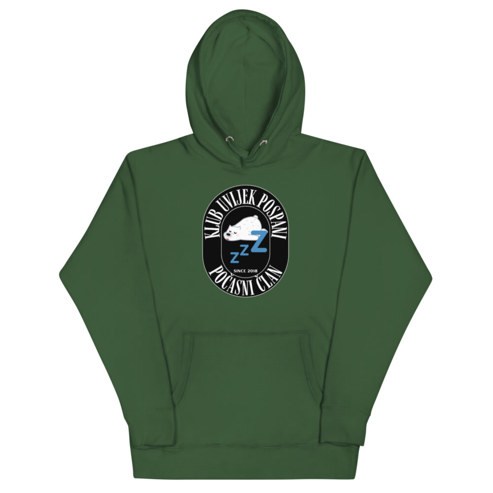 Hoodie s natpisom "Klub uvijek pospani" - Slika 8