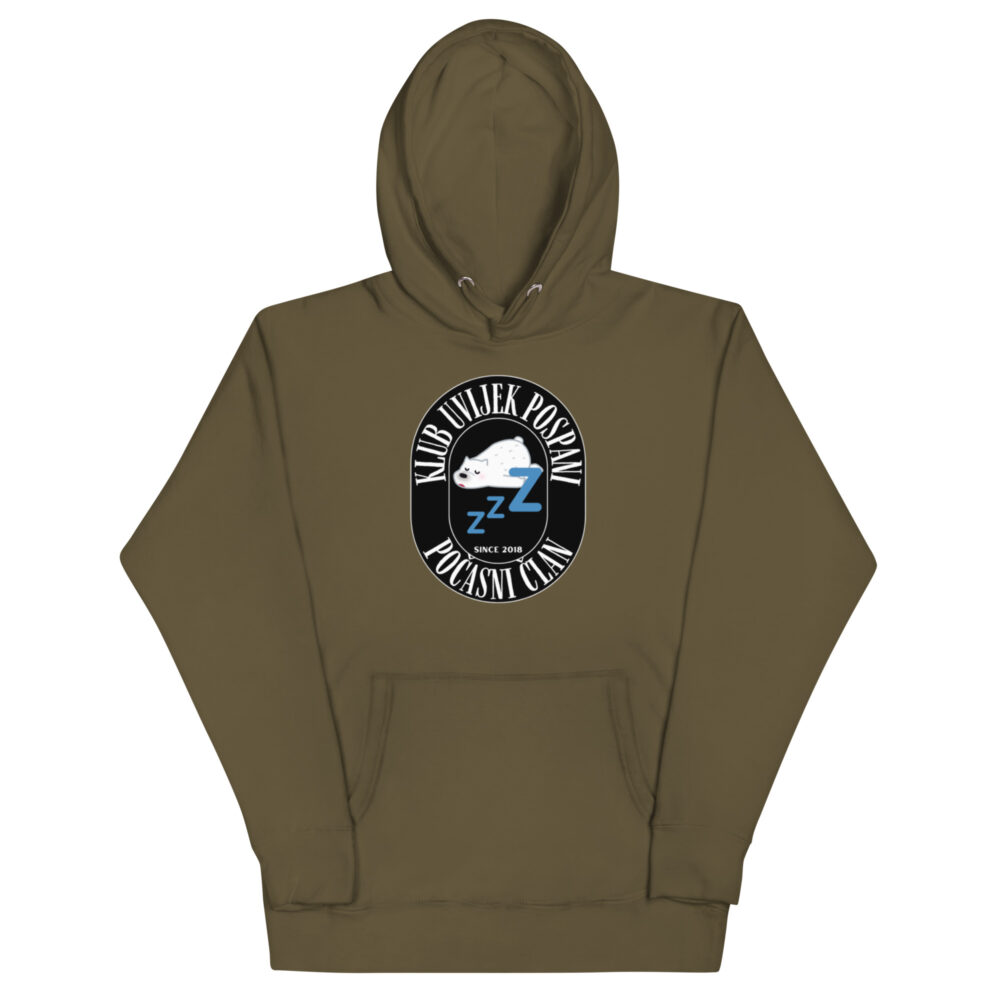 Hoodie s natpisom "Klub uvijek pospani" - Slika 9