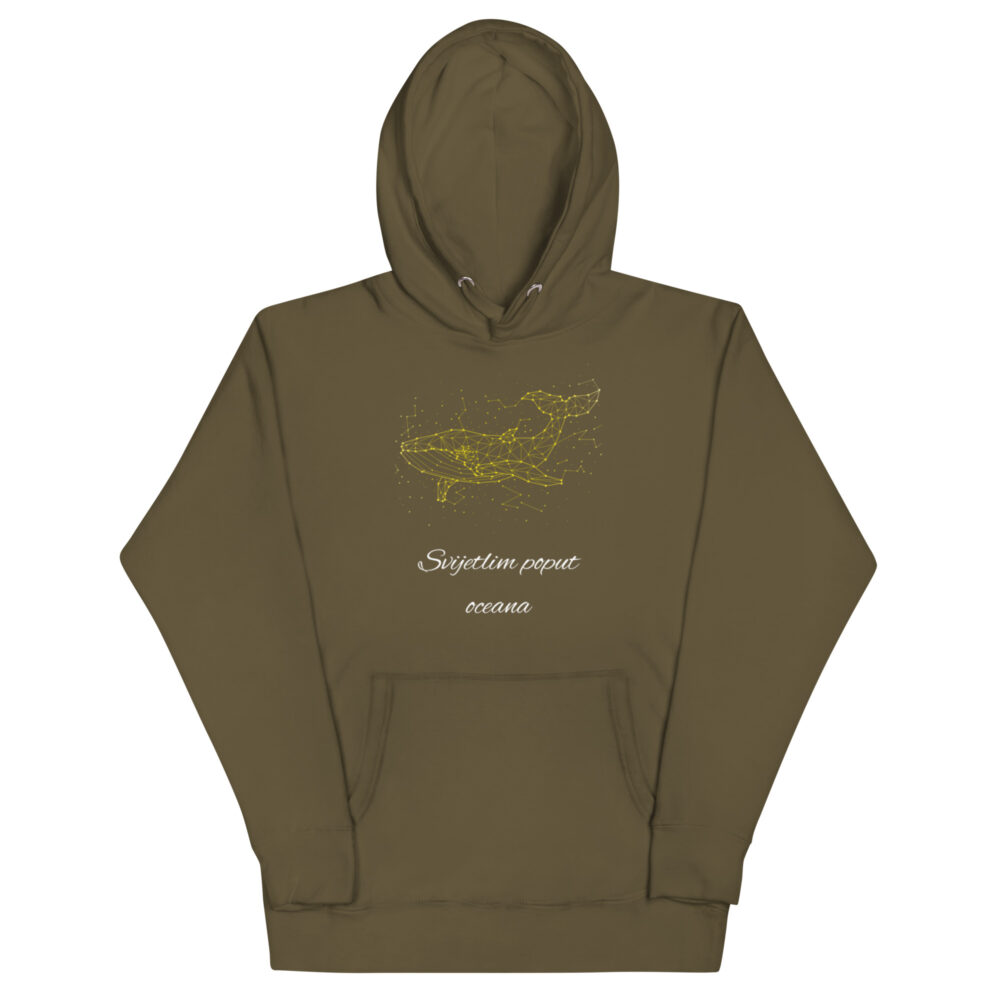 Hoodie s natpisom"Svijetlim poput oceana" - Slika 9