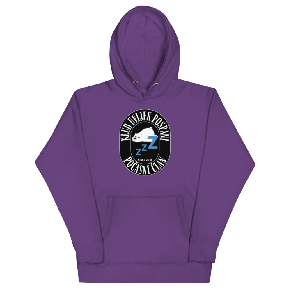 Hoodie s natpisom "Klub uvijek pospani" - Slika 7