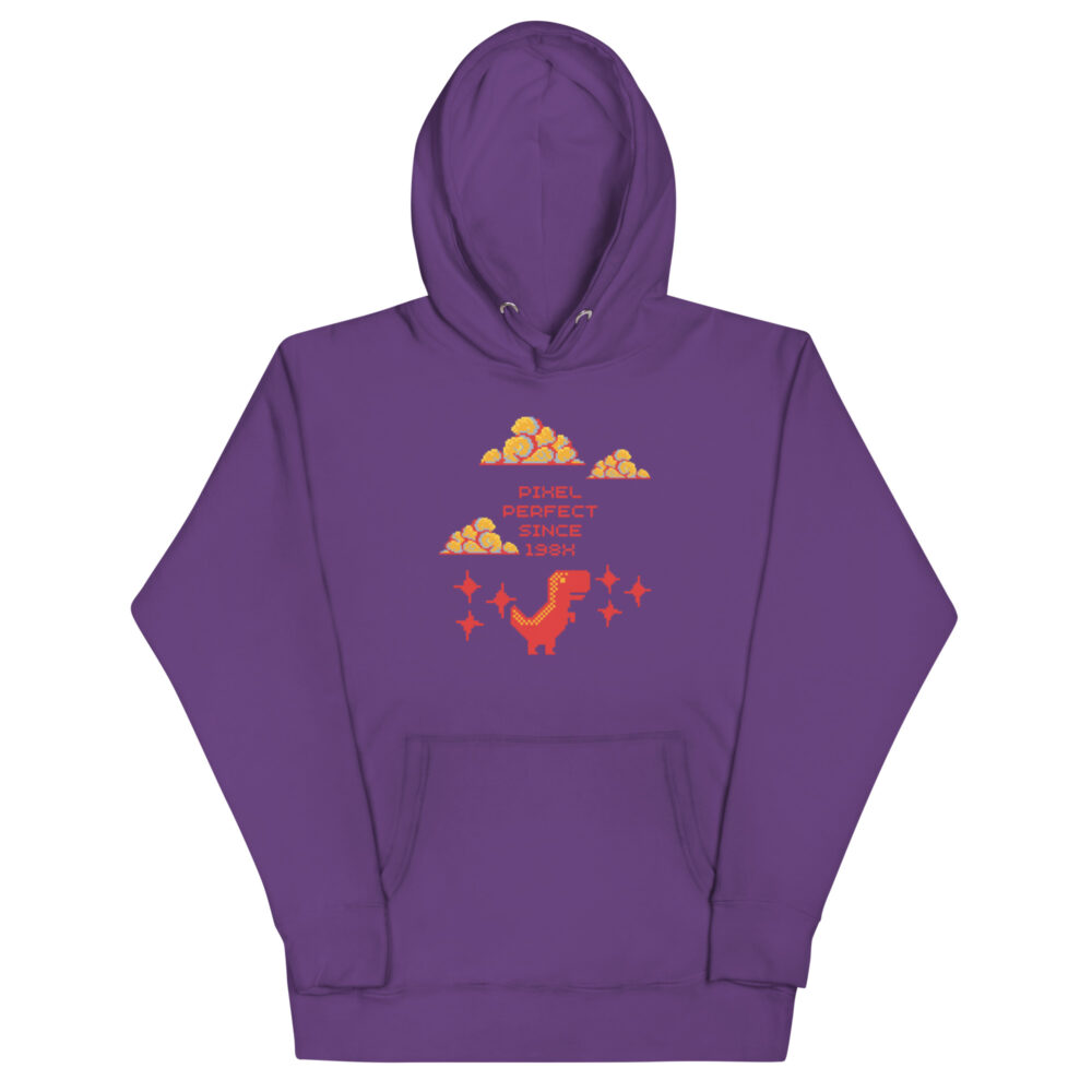 Hoodie s natpisom "Pixel perfect since 198X" - Slika 3