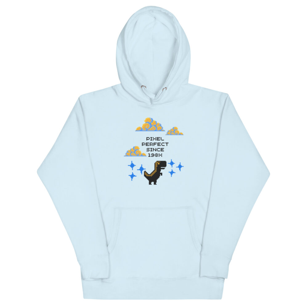 Hoodie s natpisom "Pixel perfect since 198X" - Slika 6