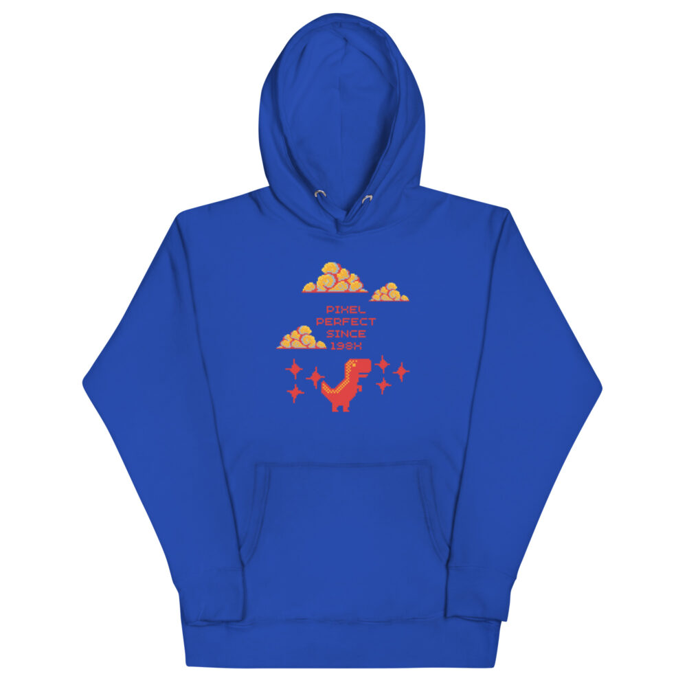 Hoodie s natpisom "Pixel perfect since 198X" - Slika 2