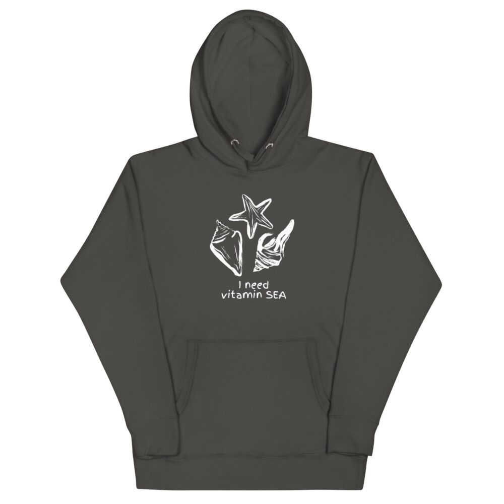 Hoodie s natpisom"I need vitamin sea" - Slika 11