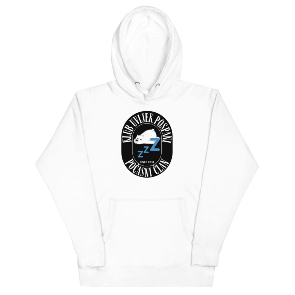 Hoodie s natpisom "Klub uvijek pospani" - Slika 15