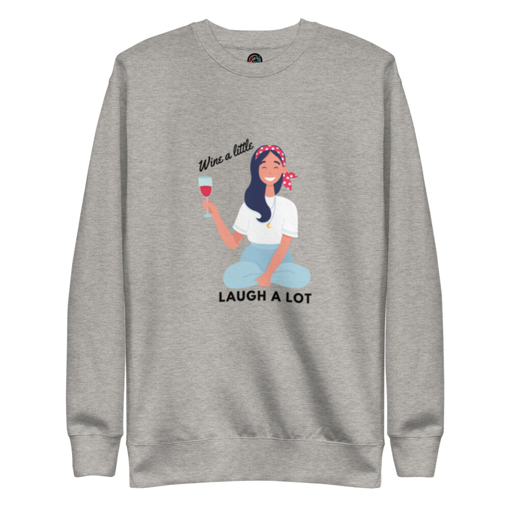 Dugačka majica s natpisom "Wine a little, laugh a lot" - Slika 8