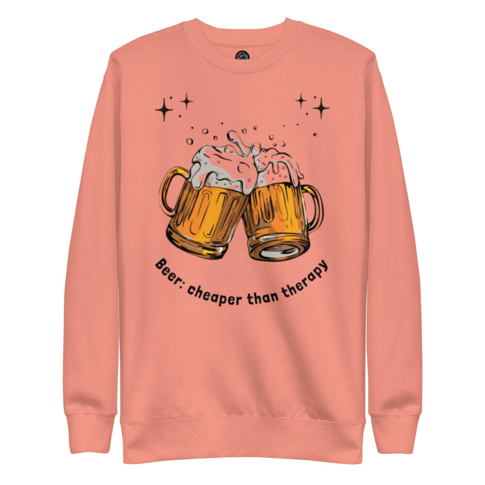 Dugačka majica s natpisom "Beer - cheaper than therapy" - Slika 7