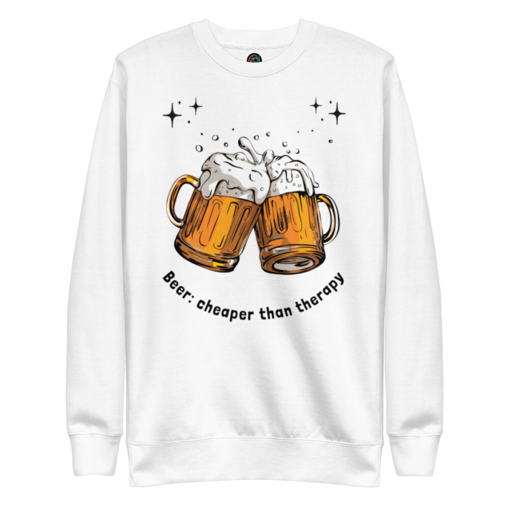 Dugačka majica s natpisom "Beer - cheaper than therapy" - Slika 9
