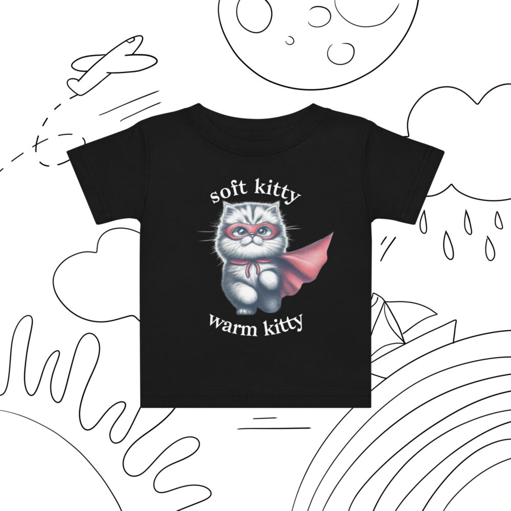 Majica za bebe s natpisom "soft kitty, warm kitty" - Slika 4