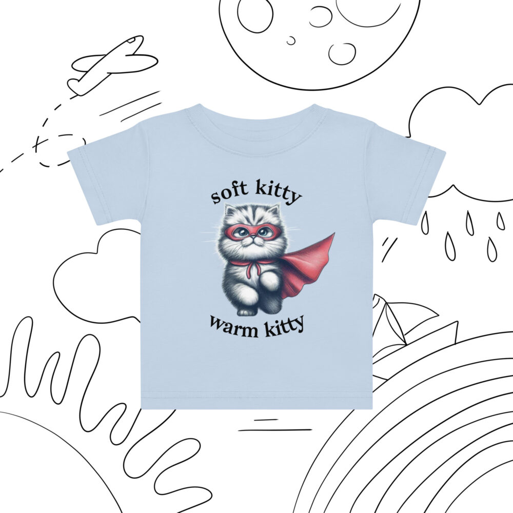 Majica za bebe s natpisom "soft kitty, warm kitty" - Slika 2
