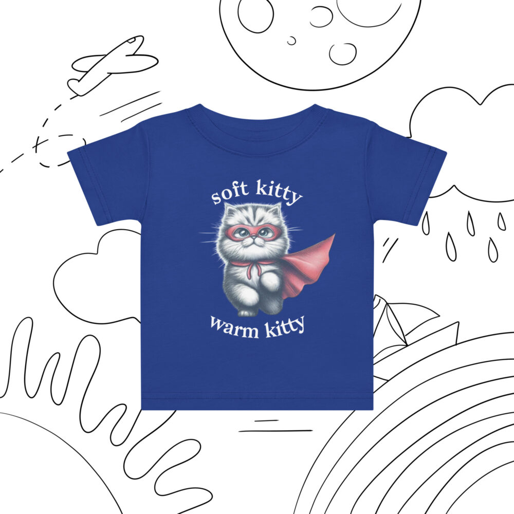 Majica za bebe s natpisom "soft kitty, warm kitty" - Slika 5