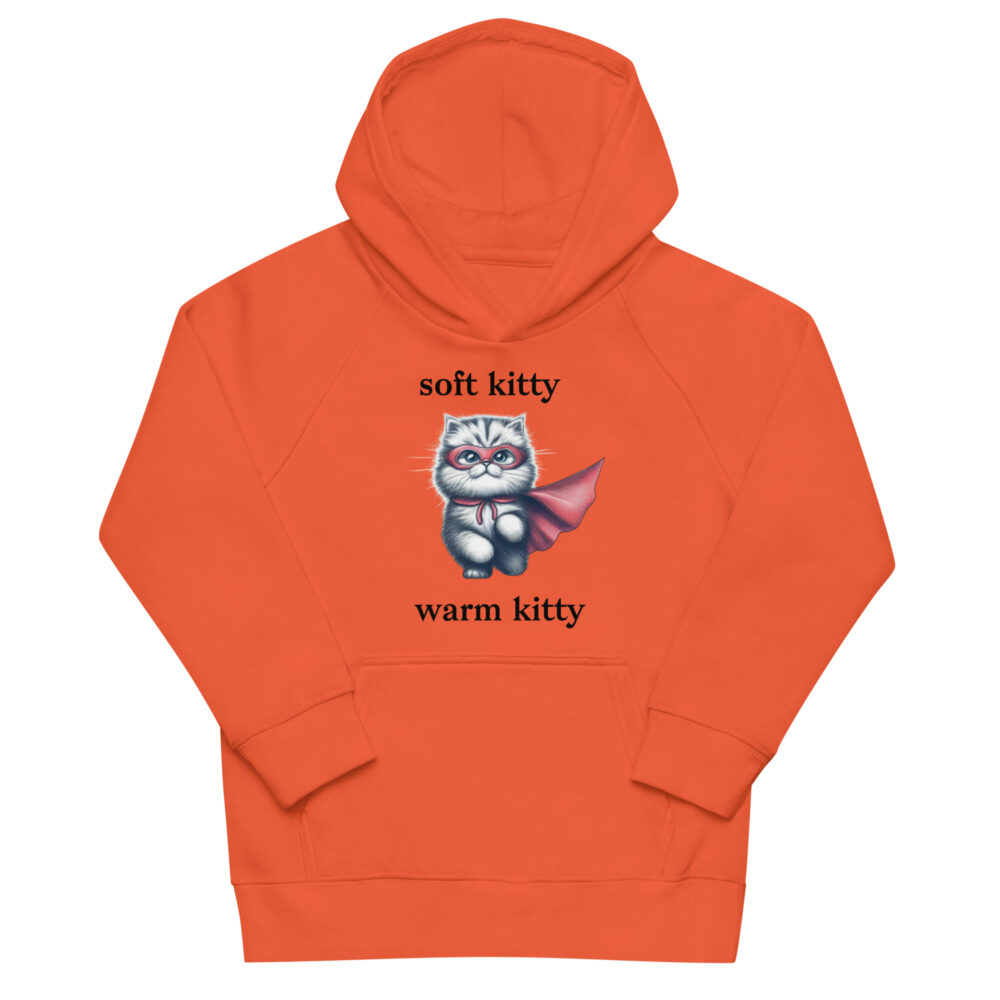 Dječja hoodie s natpisom "soft kitty, warm kitty" - Slika 3