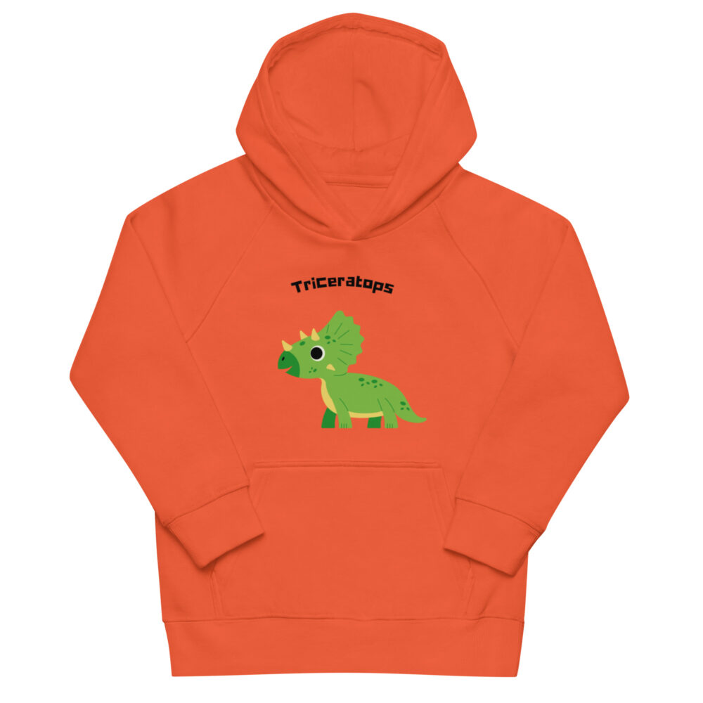 Dječja hoodie “Triceratops” – organski pamuk - Slika 3