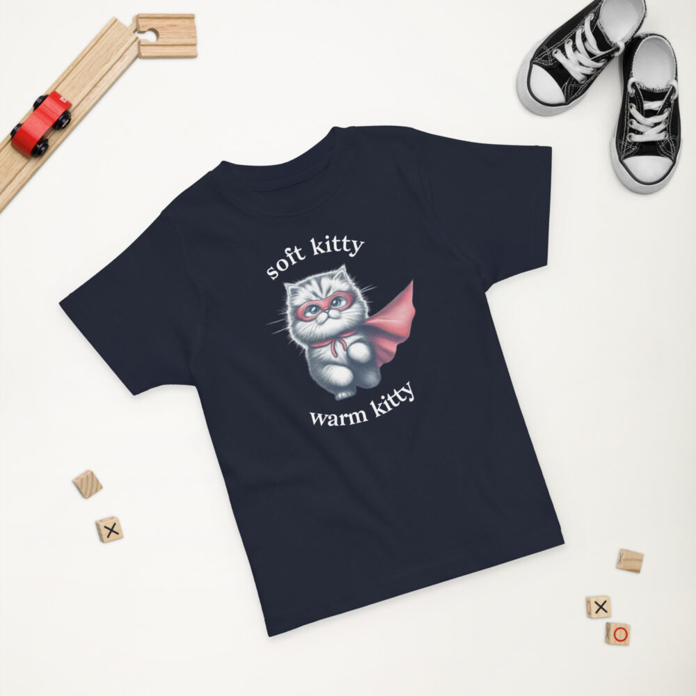 Majica za djecu s natpisom "soft kitty, warm kitty" - Slika 2