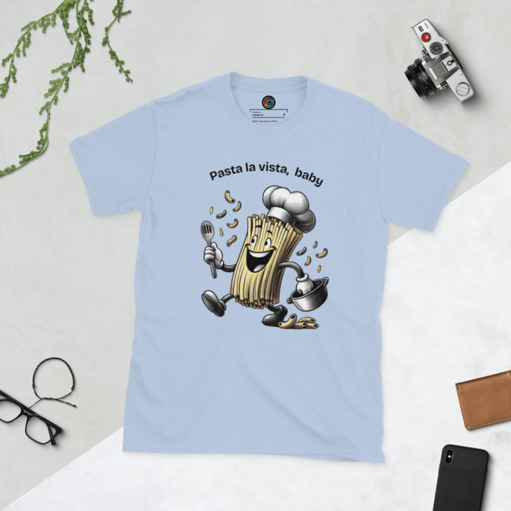 Kratka majica s natpisom "Pasta la vista, baby" - Slika 13