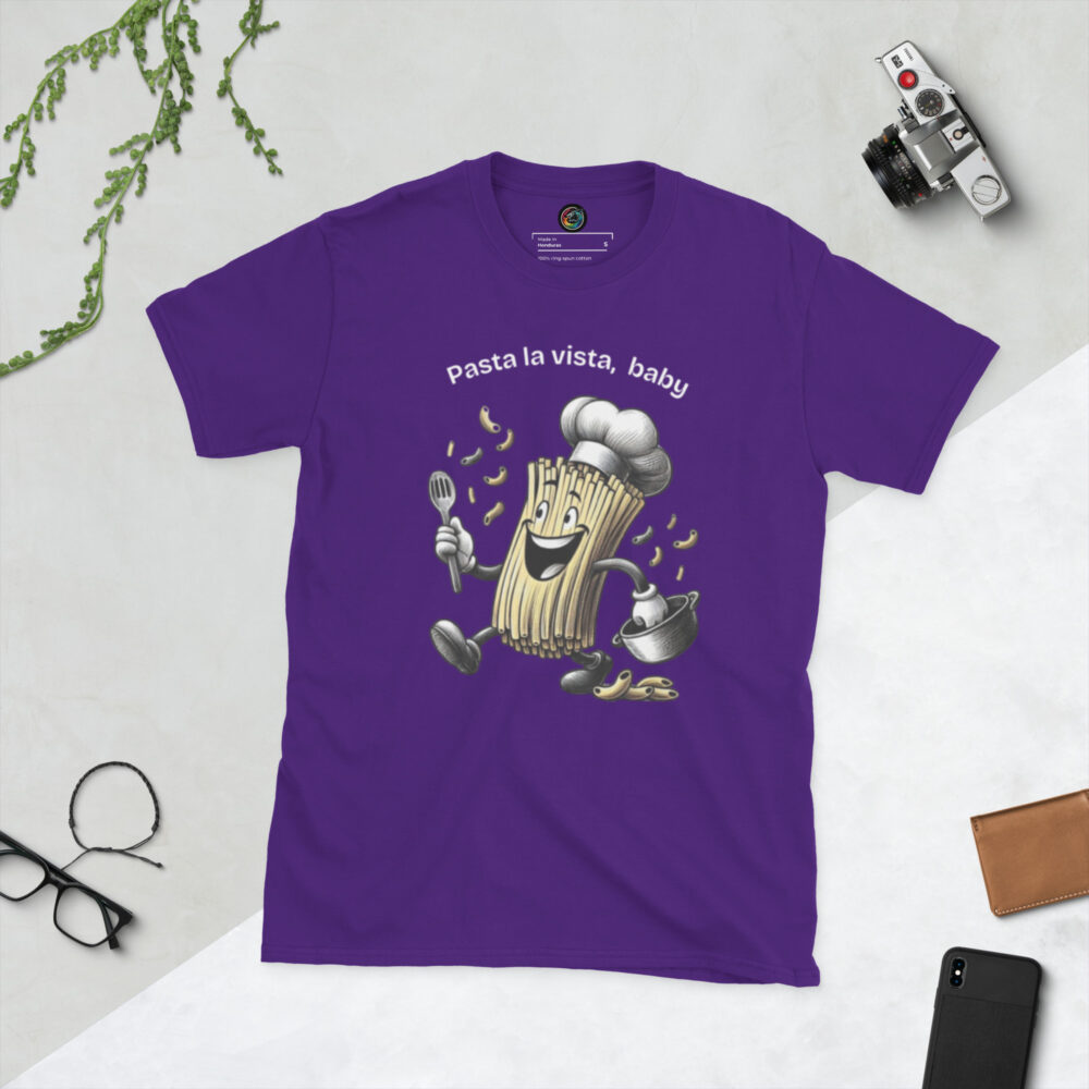 Kratka majica s natpisom "Pasta la vista, baby" - Slika 3