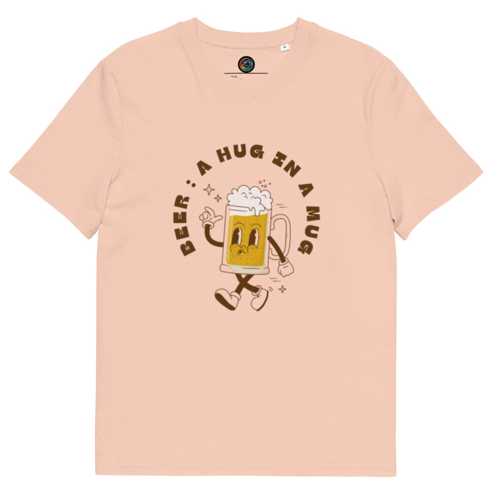 Kratka majica s natpisom "Beer - a hug in a mug" - organski pamuk - Slika 12