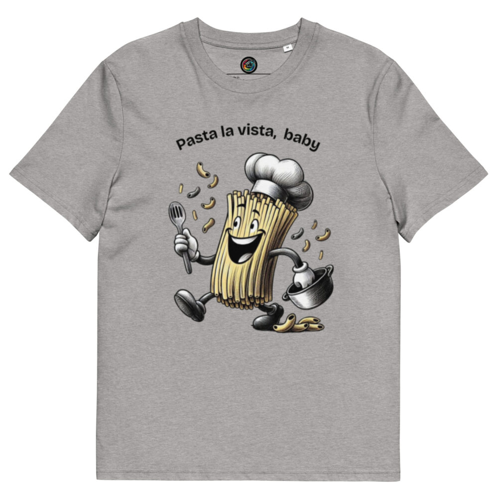 Kratka majica s natpisom "Pasta la vista, baby" - organski pamuk - Slika 15