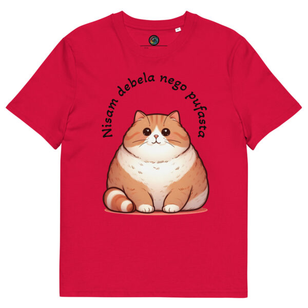 Kratka majica “Nisam debela nego pufasta" – organski pamuk