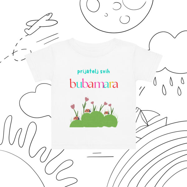 Kratka majica za bebe “Prijatelj svih bubamara”