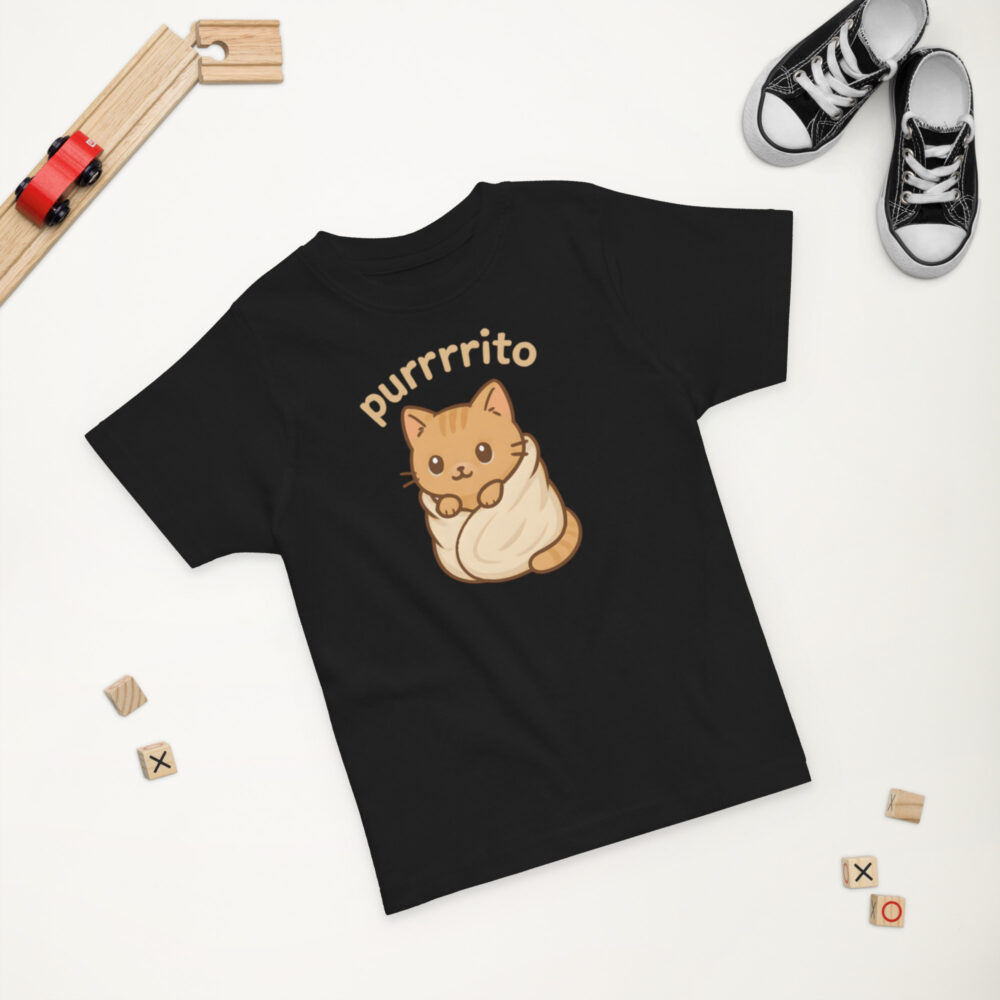 Kratka majica za djecu s natpisom “Purrrito” - Slika 2