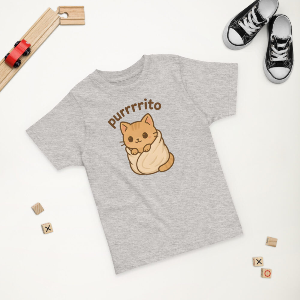 Kratka majica za djecu s natpisom “Purrrito” - Slika 4