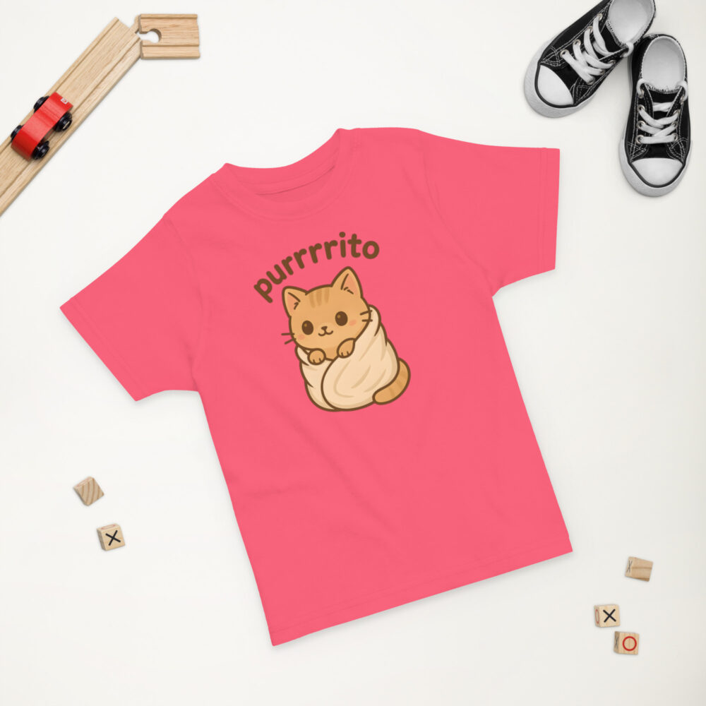 Kratka majica za djecu s natpisom “Purrrito” - Slika 5