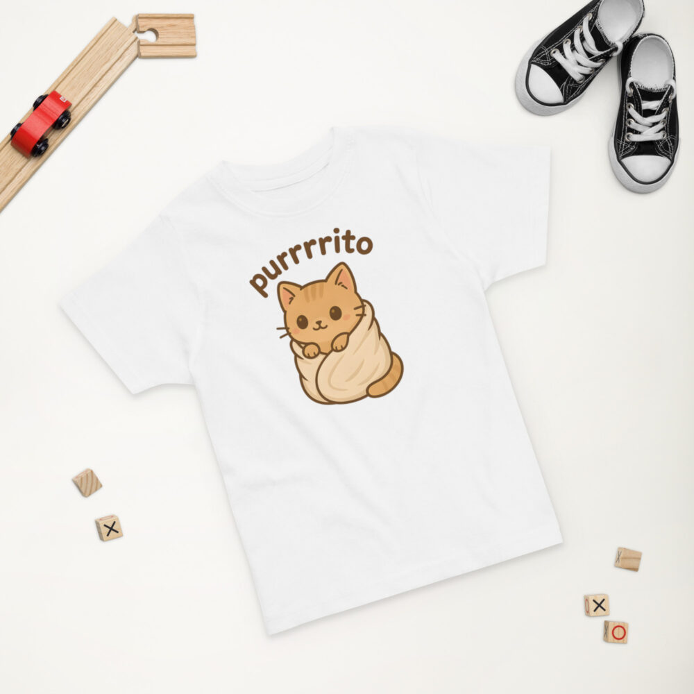 Kratka majica za djecu s natpisom “Purrrito”