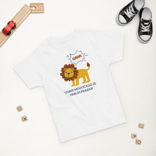 Kratka majica za djecu “Ugriz moguć kad je trbuh prazan”