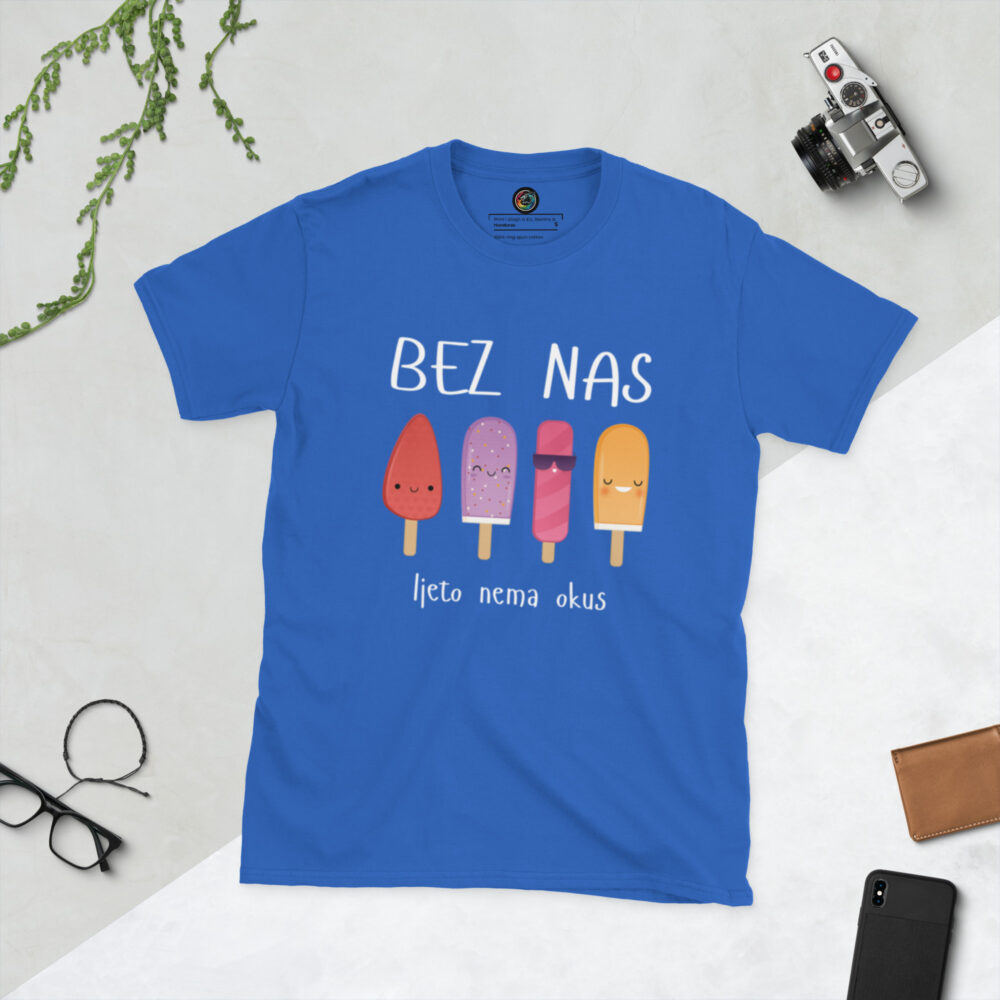 Kratka majica s natpisom "Bez nas, ljeto nema okus" - Slika 10