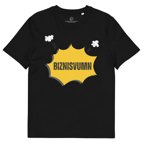 Kratka majica s natpisom "Biznisvumn" - organski pamuk"