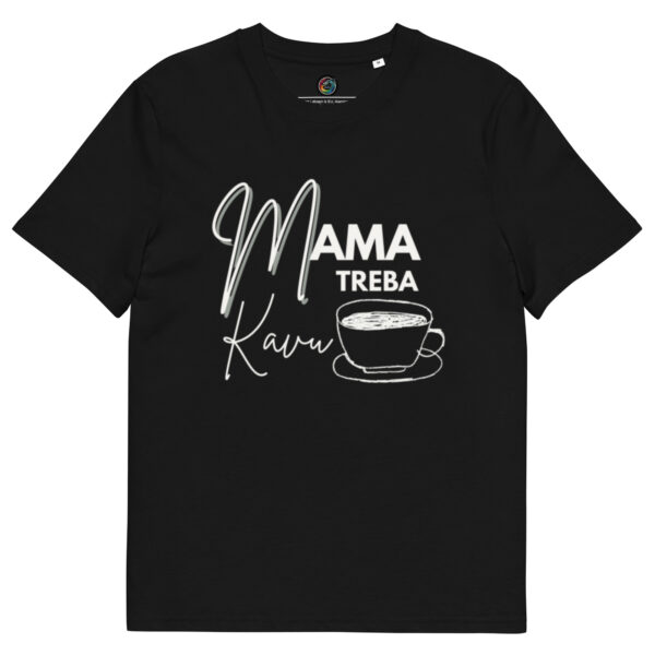 Kratka majica s natpisom "Mama treba kavu" - organski pamuk"
