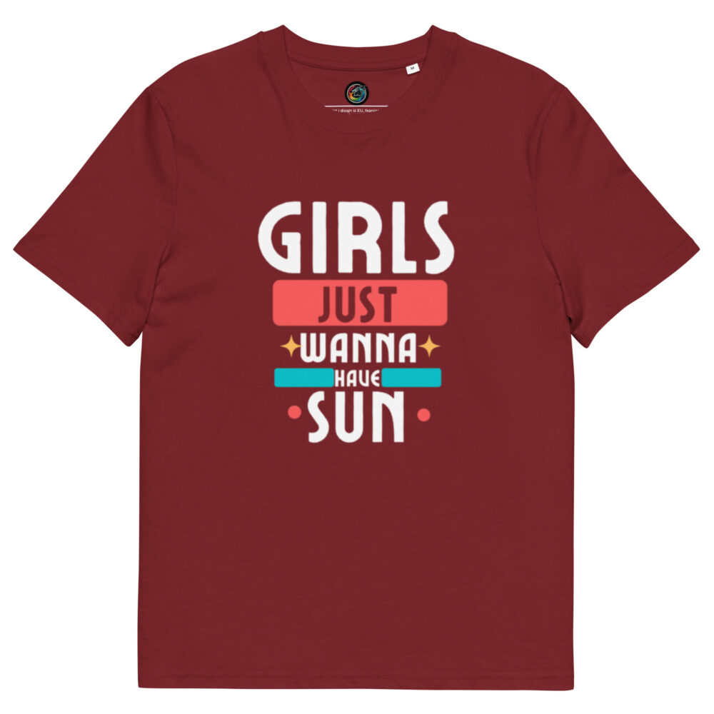 Kratka majica “Girls just wanna have sun” – organski pamuk - Slika 4