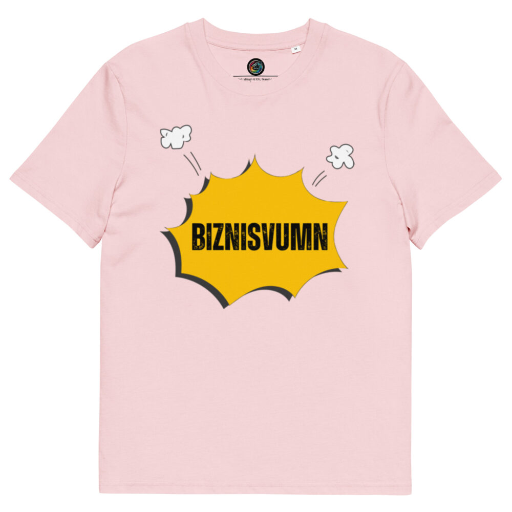Kratka majica s natpisom "Biznisvumn" - organski pamuk" - Slika 14