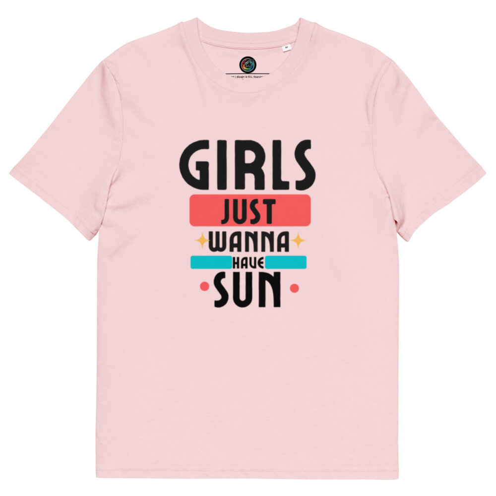 Kratka majica “Girls just wanna have sun” – organski pamuk - Slika 14