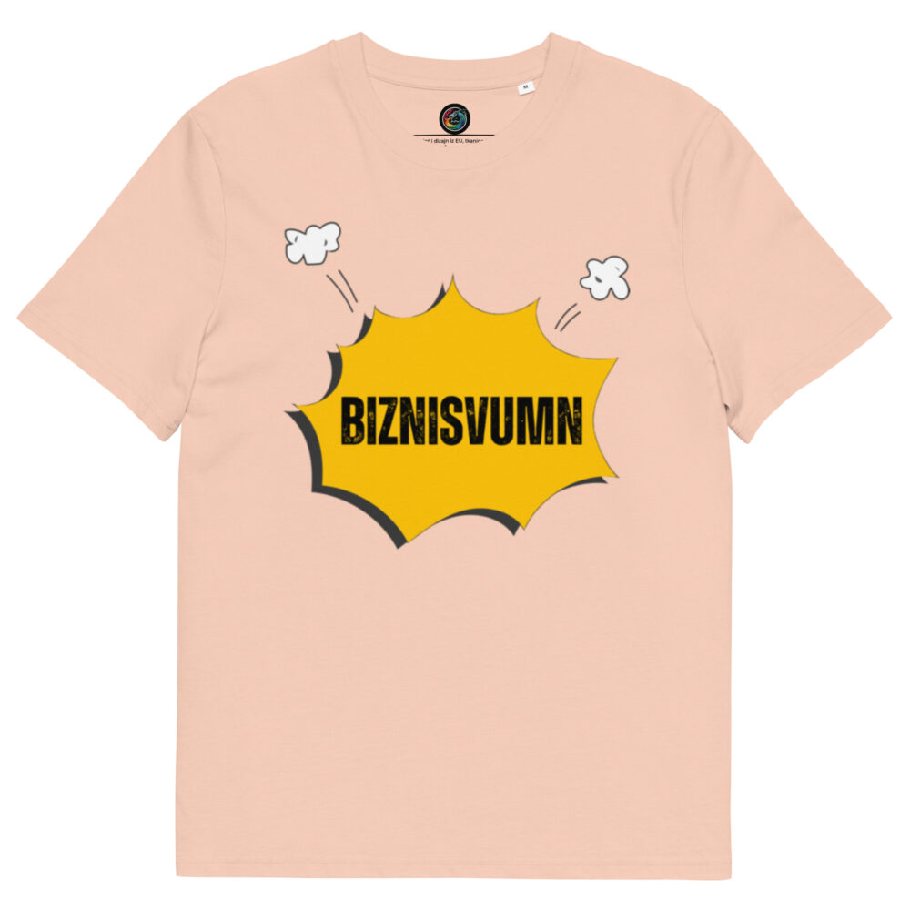 Kratka majica s natpisom "Biznisvumn" - organski pamuk" - Slika 13