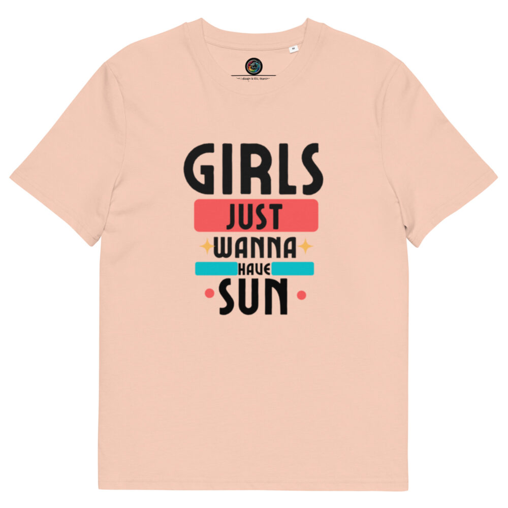 Kratka majica “Girls just wanna have sun” – organski pamuk - Slika 13