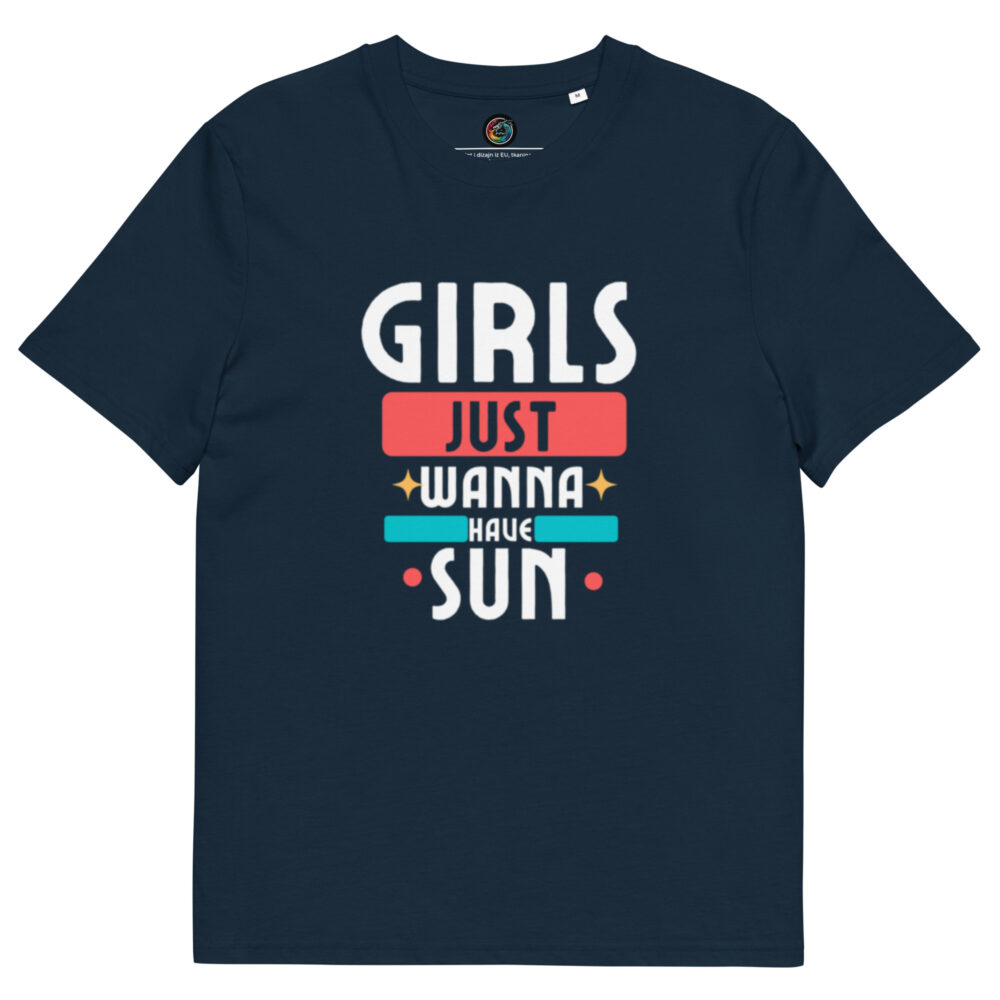 Kratka majica “Girls just wanna have sun” – organski pamuk - Slika 2